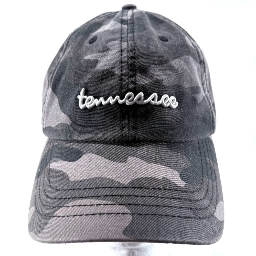 State of Mine Tennessee Gray Camo Strapback Buckle Baseball‎ Cap Hat